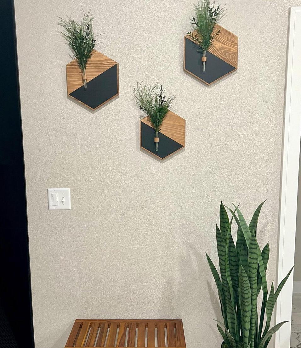 Modern MDF Wood Wall Planters | Elegant Home Wall Décor | CASOVIX