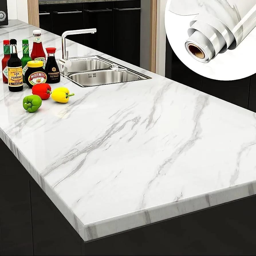 Black Marble Sheet for Kitchen Countertops & Walls