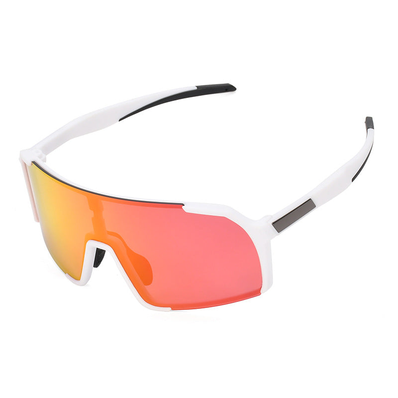 Children Riding Glasses White Frame Red Lens Outdoor Sports